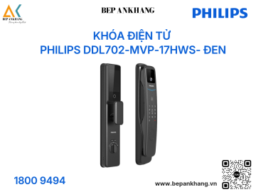 Khóa điện tử Philips DDL702-MVP-17HWS- Đen
